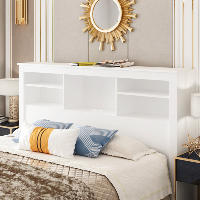 Headboard shelf full discount
